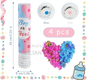 4pcs Color Smoke Confetti Cannons Powder