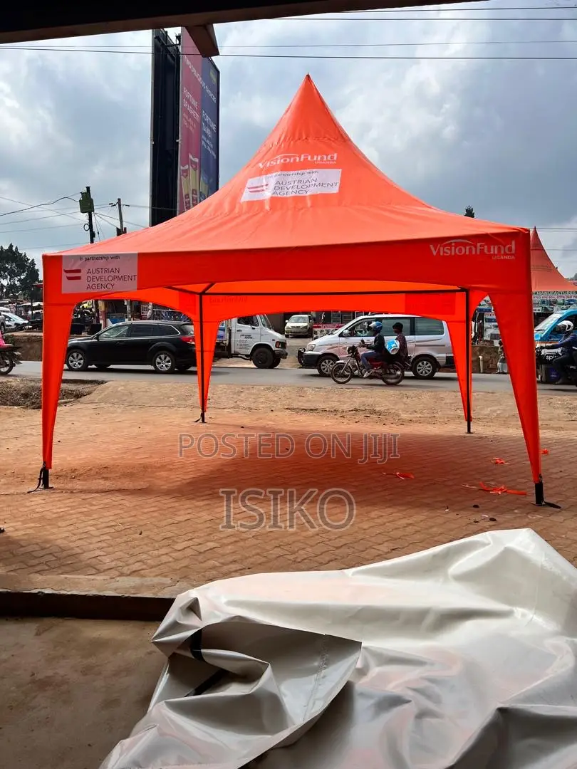 An Orange 50 Seater Butterfly Tent