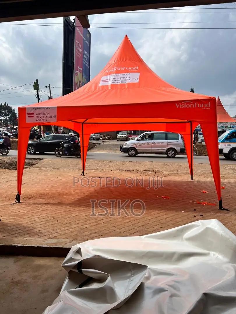 An Orange 50 Seater Butterfly Tent
