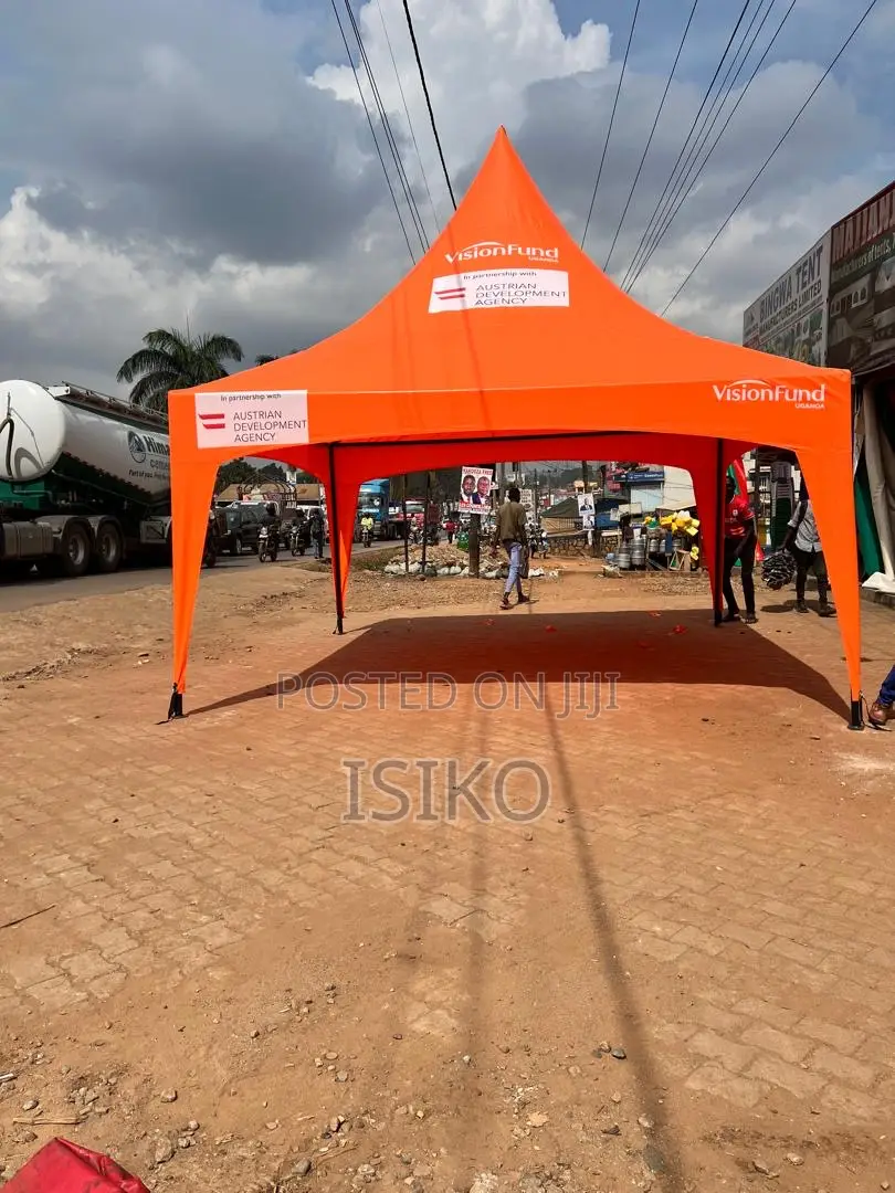 An Orange 50 Seater Butterfly Tent