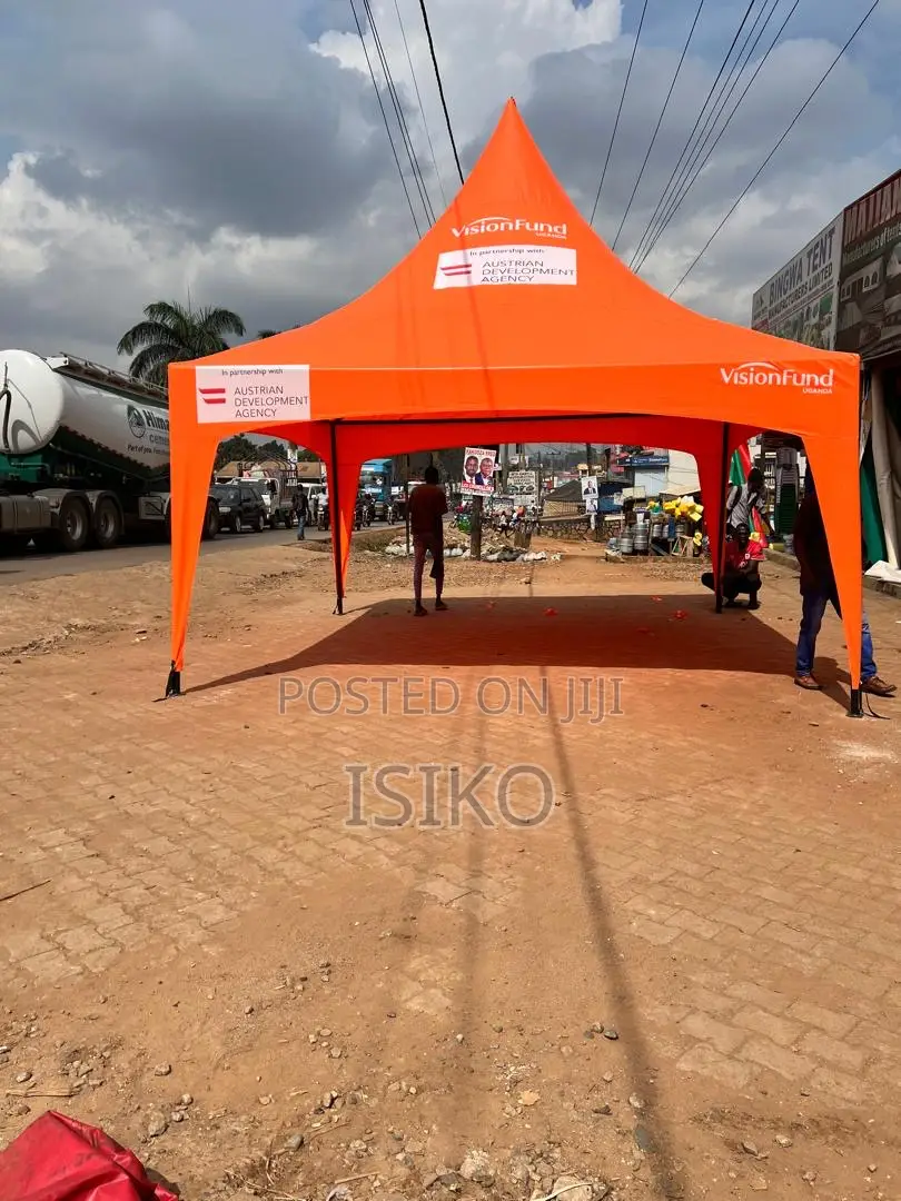 An Orange 50 Seater Butterfly Tent