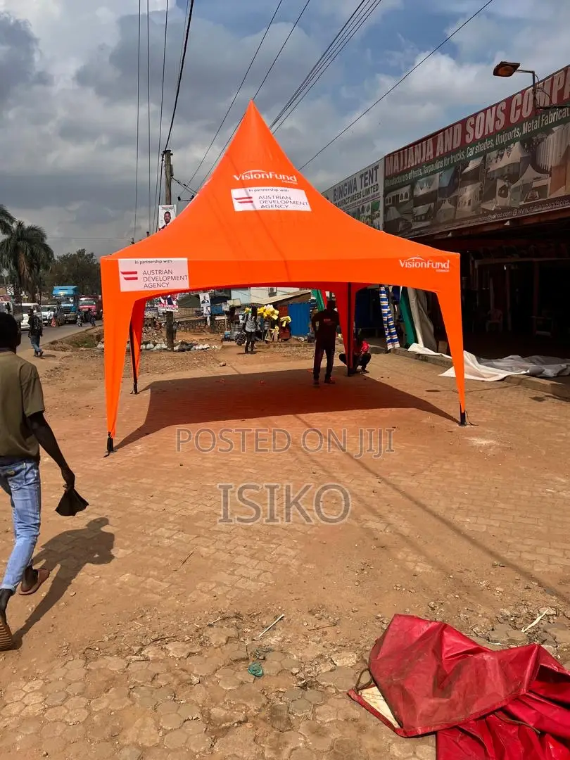 An Orange 50 Seater Butterfly Tent