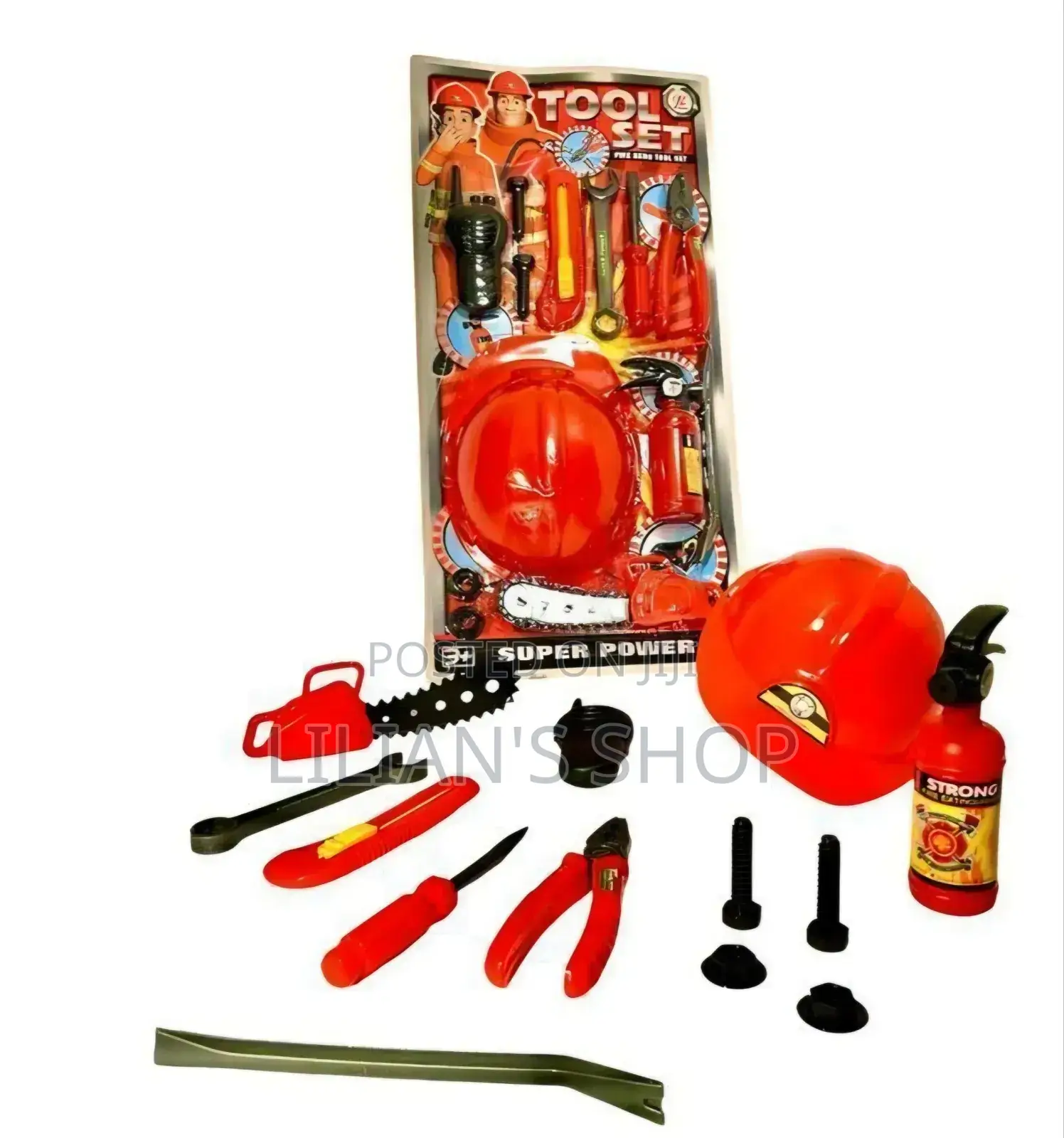 13-Piece Fire Fighter Hero Kids Tool