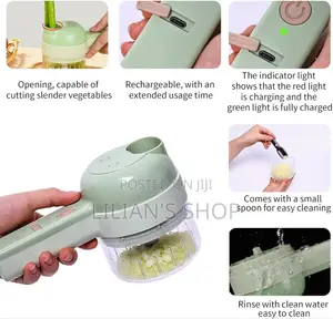 4 in 1 Electric Vegetable Chopper Hand Held