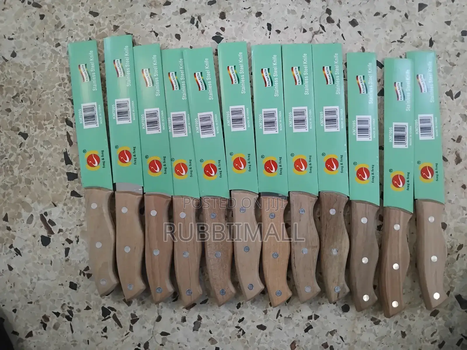 Wooden Handle Knives ~12pc