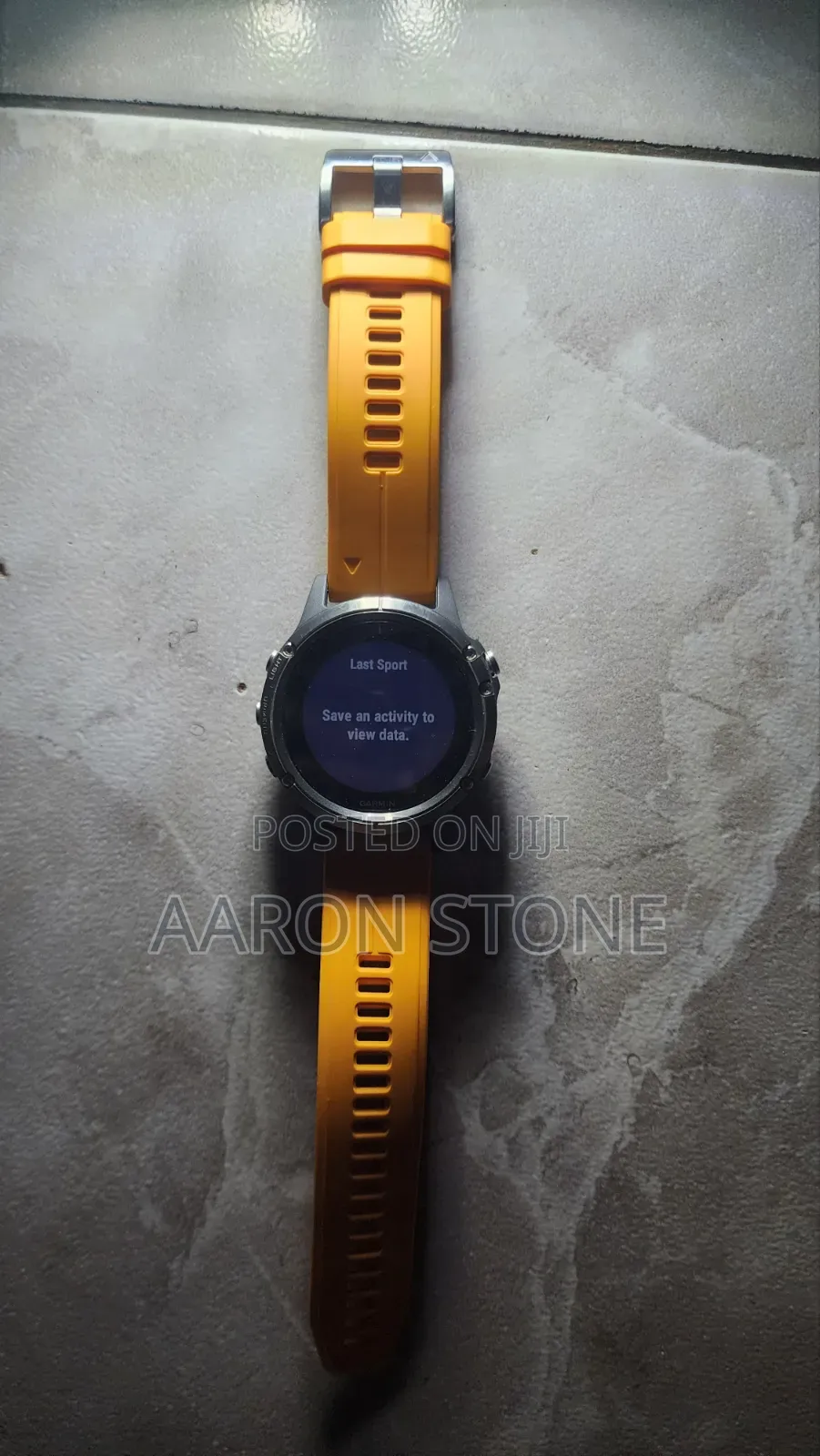 Garmin Fenix 5 Plus Sapphire Titanium Orange Band
