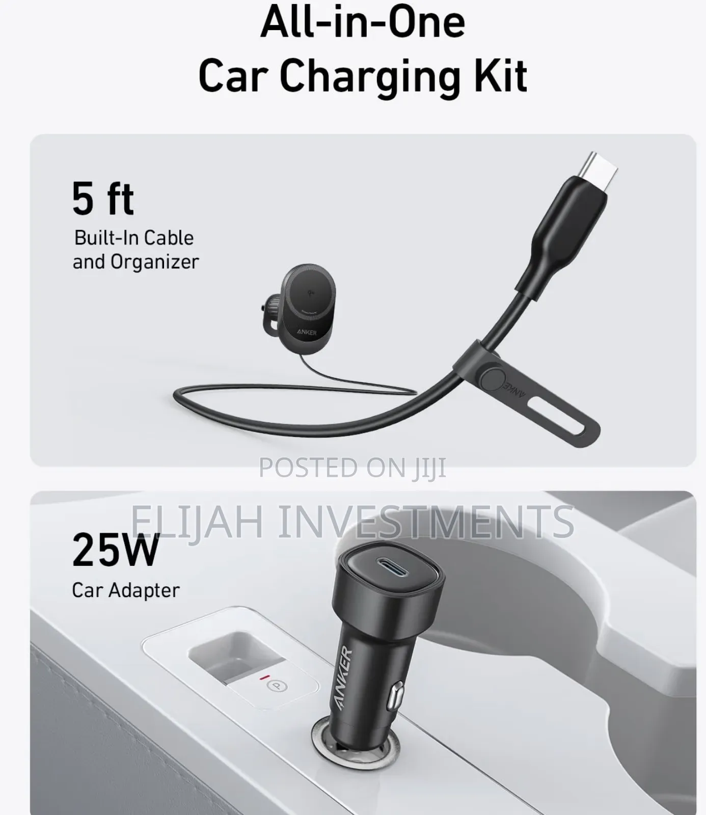 Anker Maggo Wireless Car Charger (Model B2932)