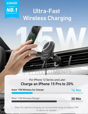 Anker Maggo Wireless Car Charger (Model B2932)