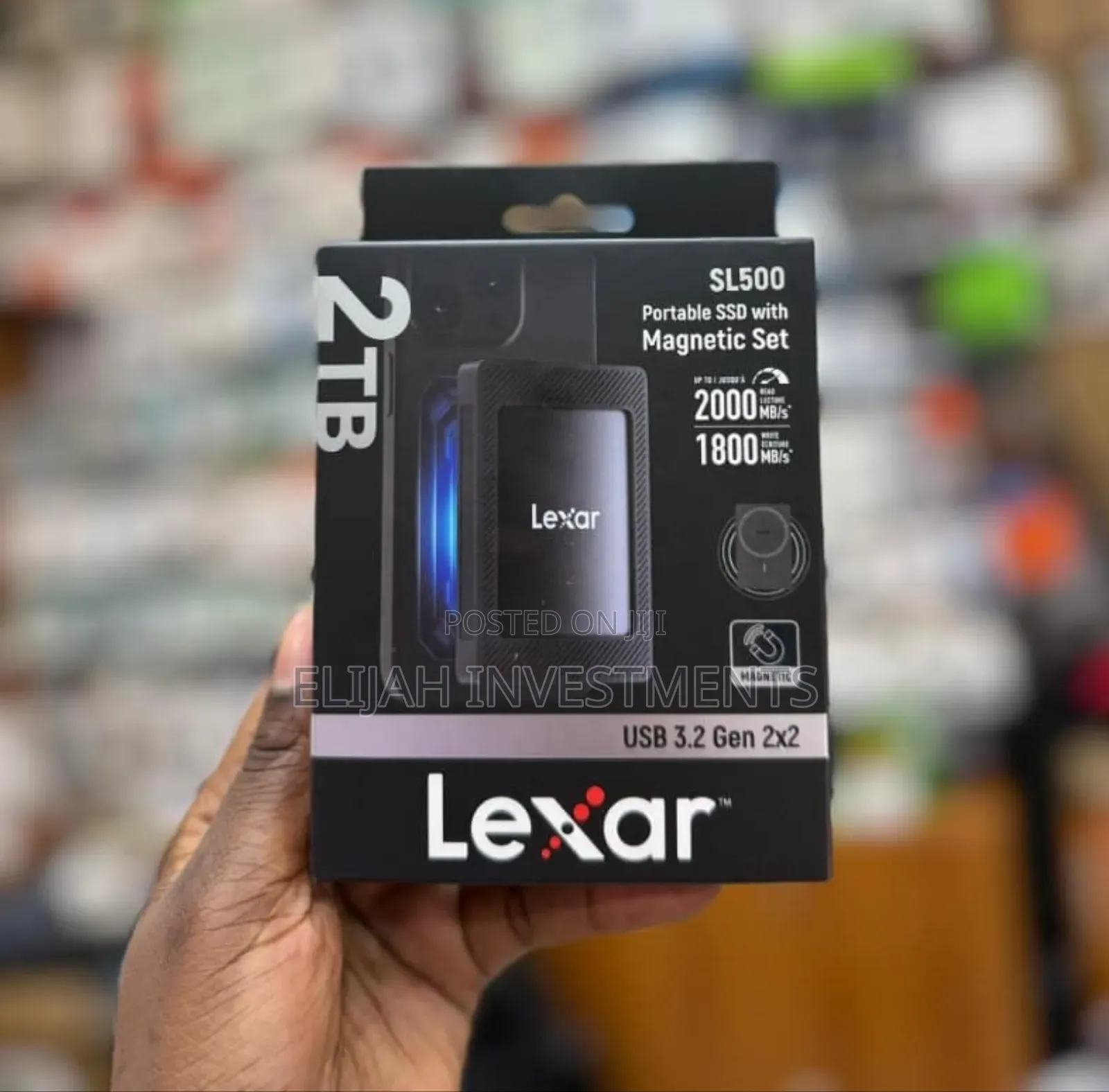 Lexar Sl500 Portable SSD With Magnetic Set