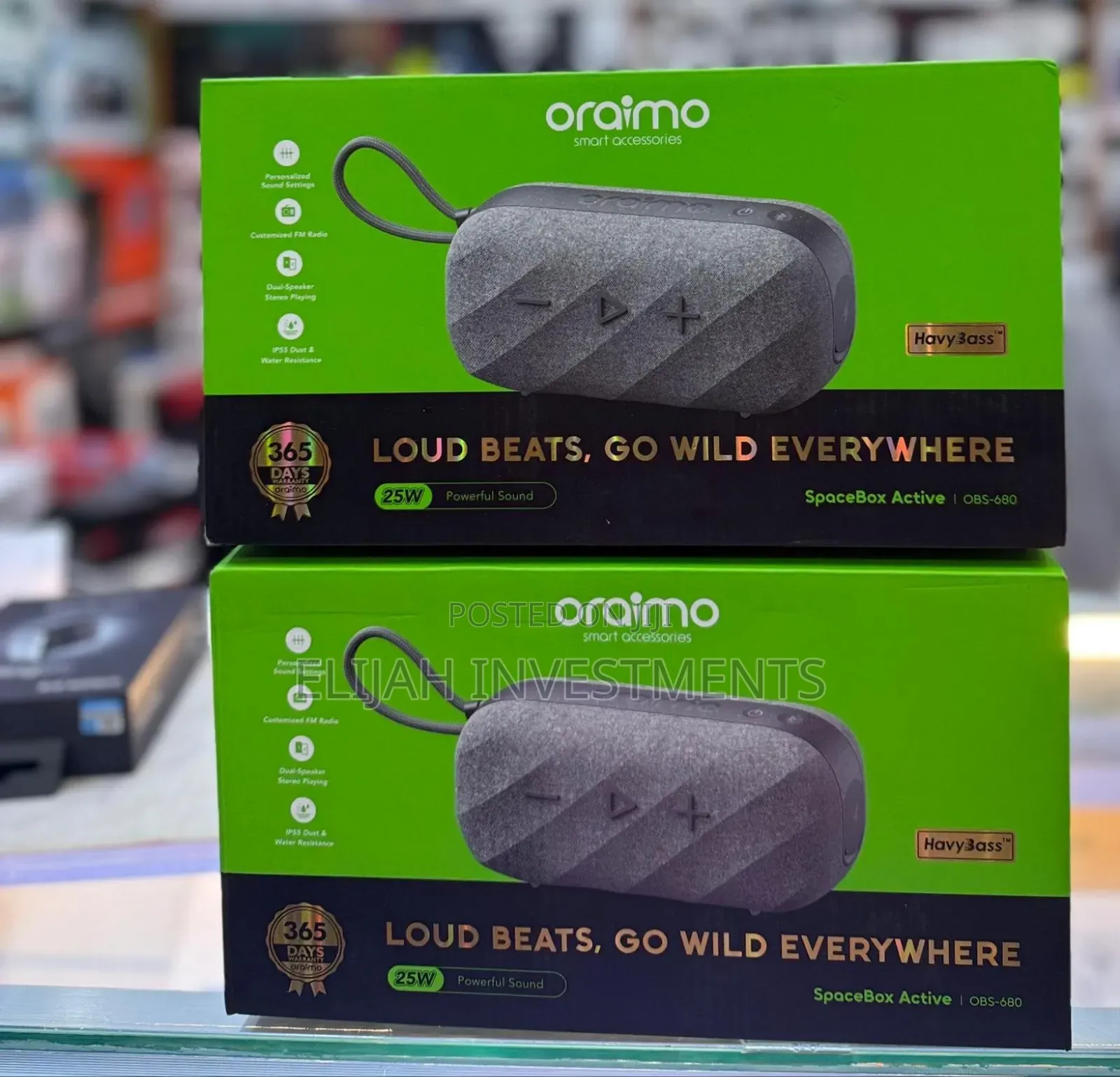 Oraimo Spacebox Active Portable Wireless Speaker