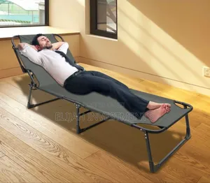 Adjustable Folding Sun Lounger or Camping Bed