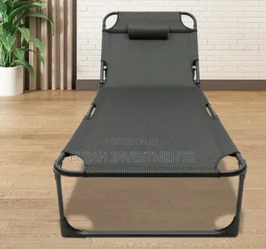 Adjustable Folding Sun Lounger or Camping Bed