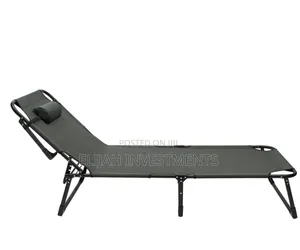 Adjustable Folding Sun Lounger or Camping Bed
