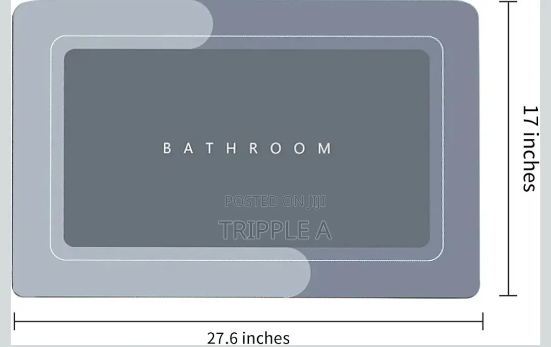 Anti Slip Cotton Tfted Bath Mat Bathroom Floor Mats