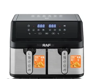Raf 9l Double Basket Digital Air Fryer (Model R.5382).