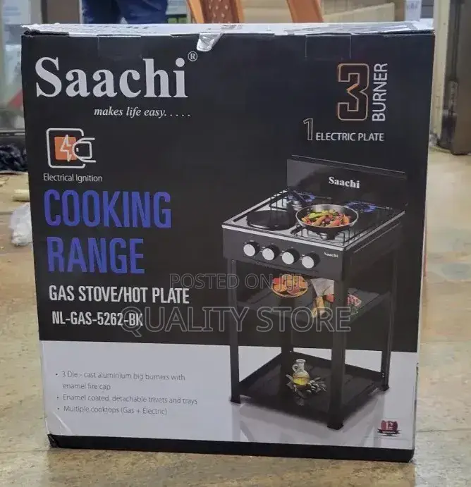 Saachi 3gas +1 Electric Cooking Rangegas Stove