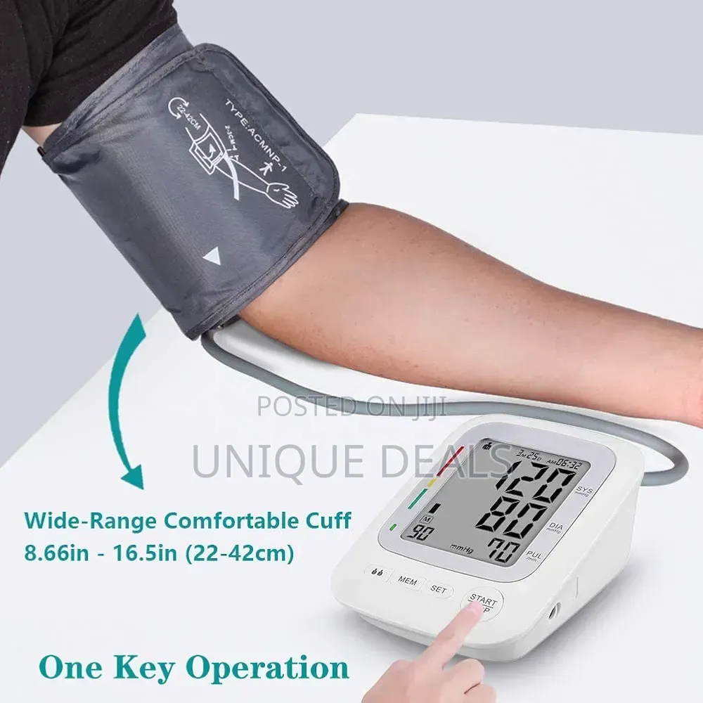 Electronic Blood Pressure Monitor, Upper Arm Automatic Digital Monitor