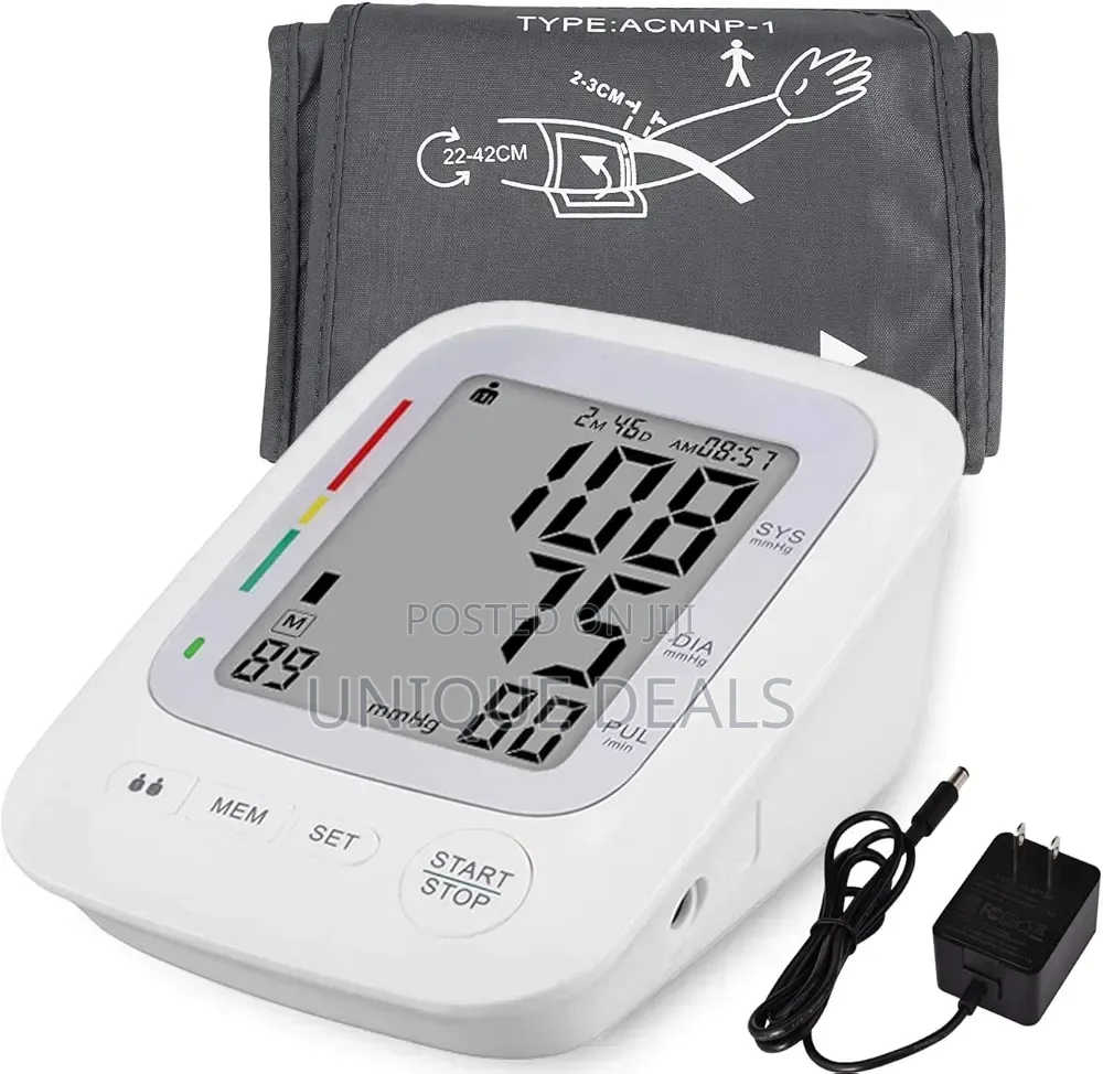 Electronic Blood Pressure Monitor, Upper Arm Automatic Digital Monitor