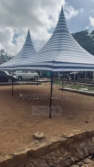 Striped 100 Seater Tent