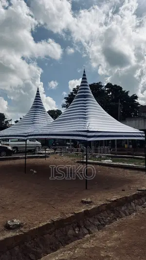 Striped 100 Seater Tent