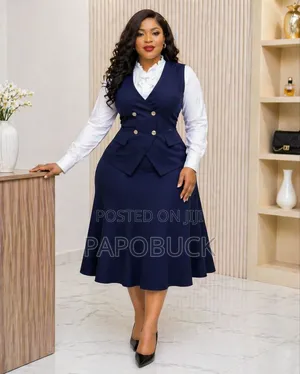 Collared a-Line 2-Piece Dress.