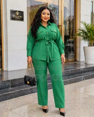 Women's Two-Piece Linen Outfit