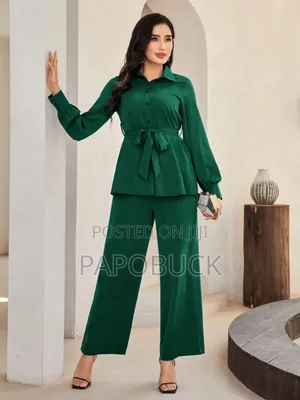 Women's Two-Piece Linen Outfit