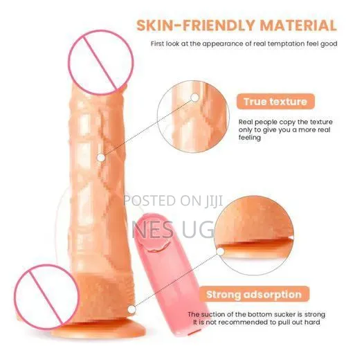 Realistic Vibrating Dildo for Maximum Female Sexual Pleasures - Brown