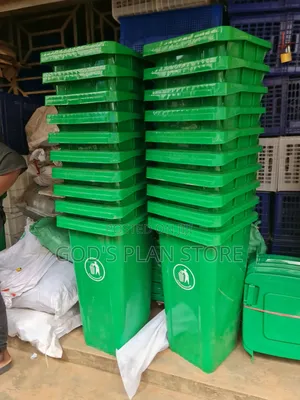 Bonic Green 120litres Plastic Dust Bins Plastic Dust Bins Wheelie