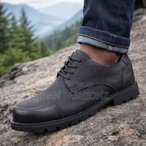 Timberland Inspired Classic Black Leather Rugged Shoes