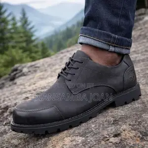 Timberland Inspired Classic Black Leather Rugged Shoes