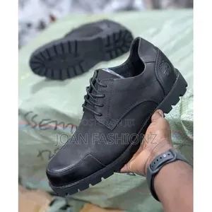 Timberland Inspired Classic Black Leather Rugged Shoes
