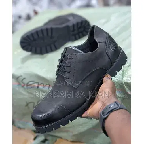 Timberland Inspired Classic Black Leather Rugged Shoes