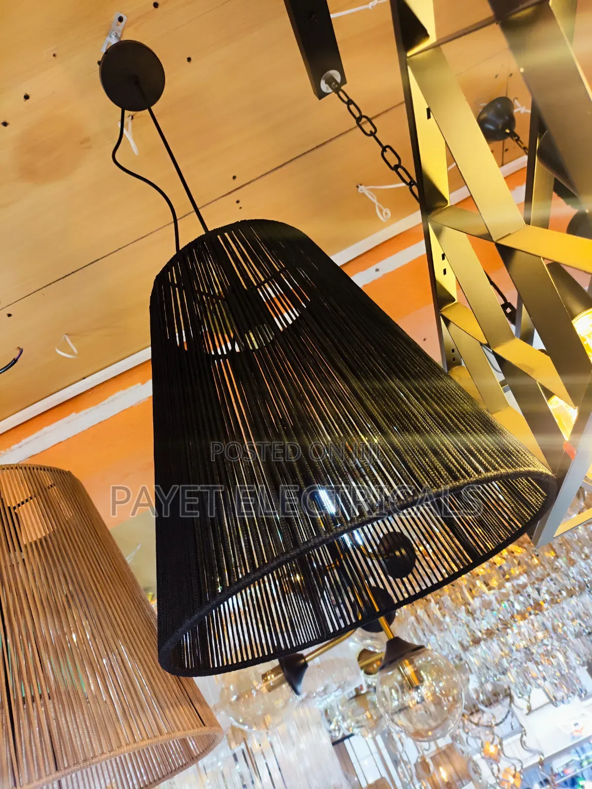 Black Pendant Lampshade for Cafe