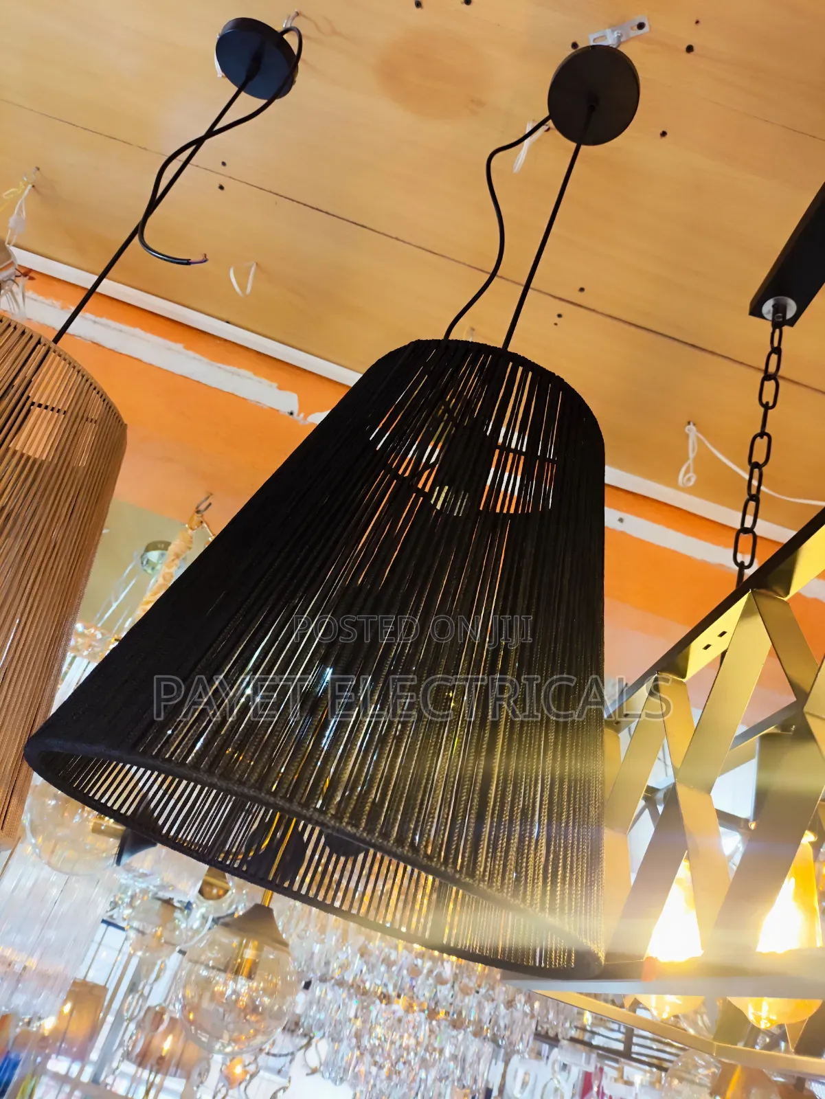 Black Pendant Lampshade for Cafe