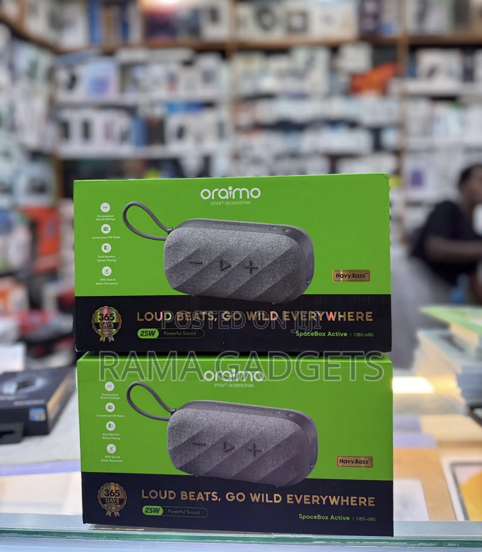 Oraimo Spacebox Active (Obs-680) Portable Wireless Speaker.