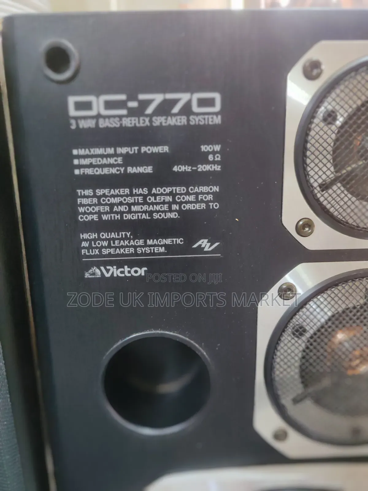Victor 770 3way Bass Reflex Speaker System