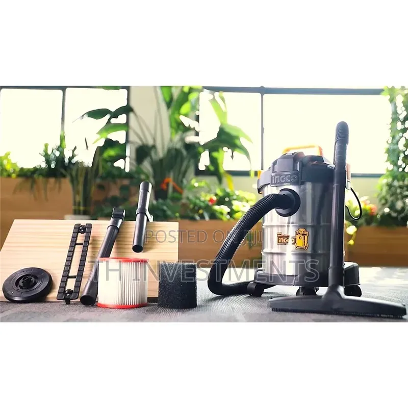 Ingco Wet Dry Vacuum Cleaner 800w 12l Tank Vc14122