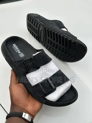 Witta Turkish Men’S Classic Genuine Leather and Rubber Sole Sandals