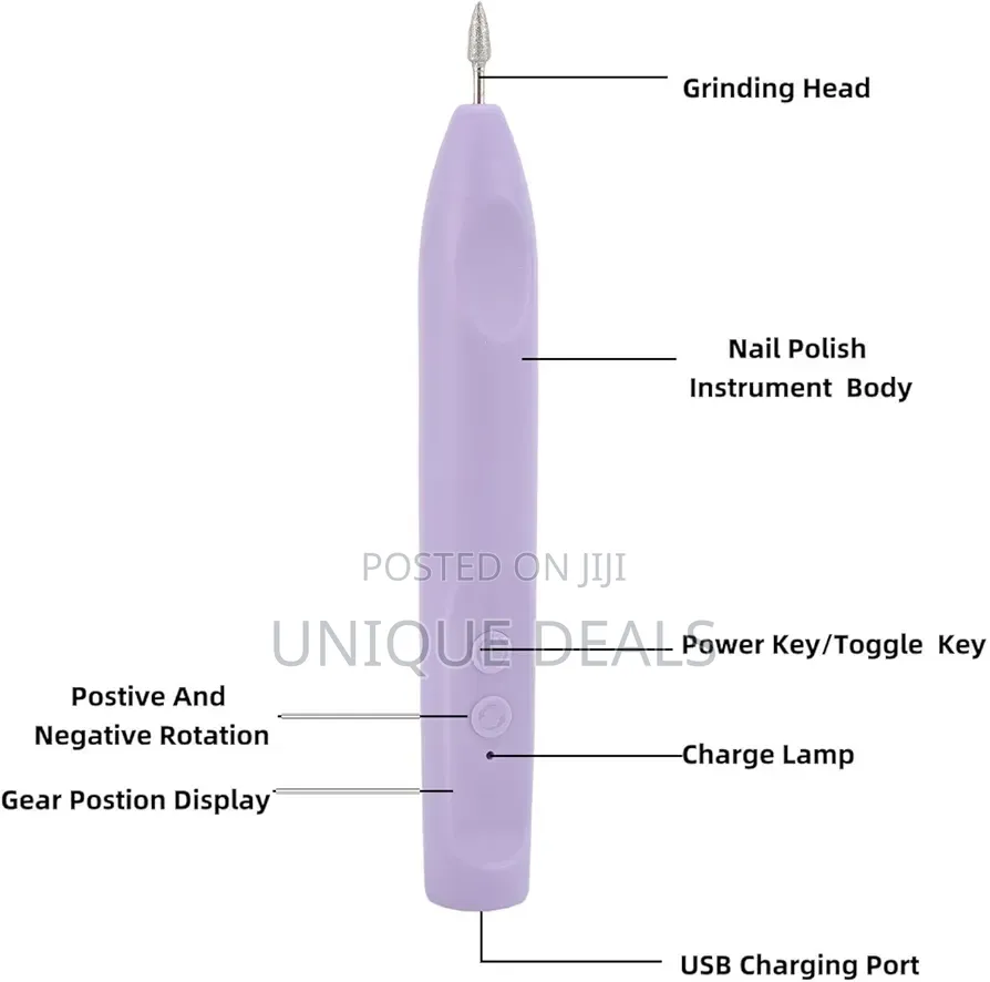 Electric Nail File, Rechargeable Wireless Nail Drill File 12000 RPM