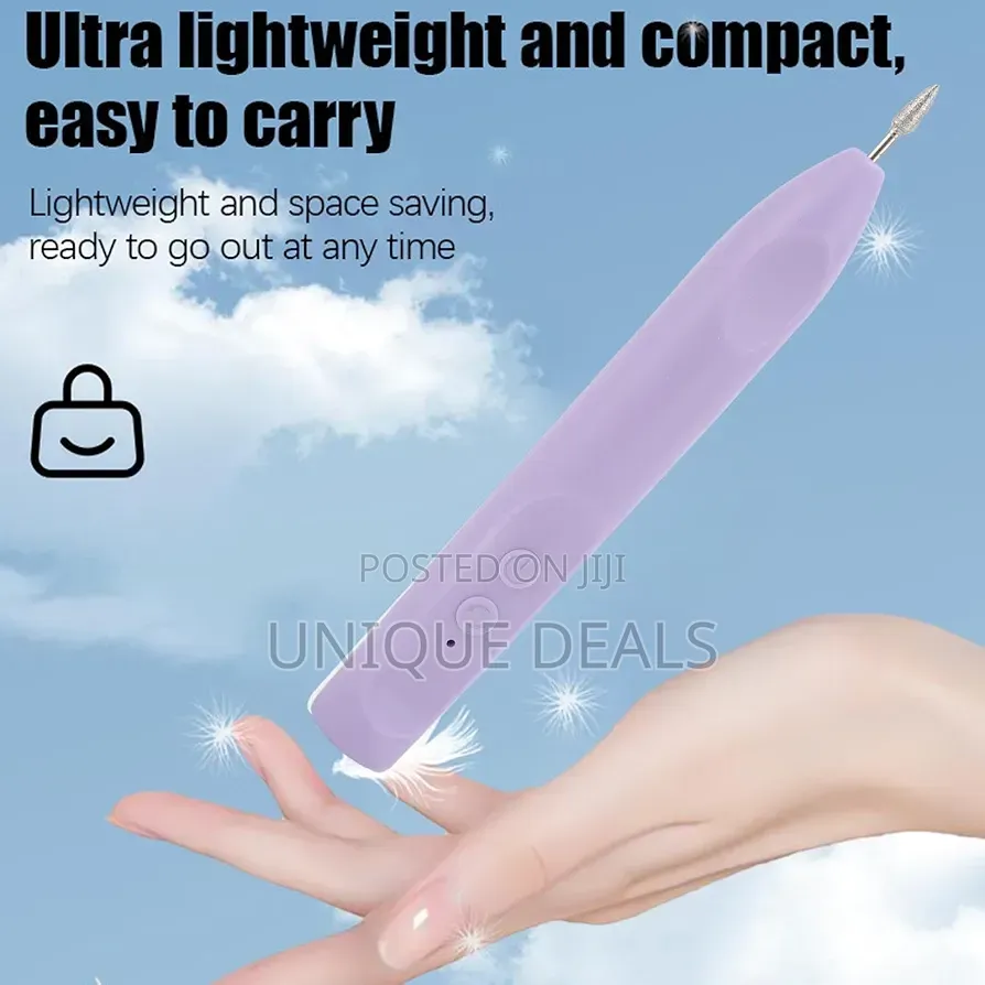 Electric Nail File, Rechargeable Wireless Nail Drill File 12000 RPM