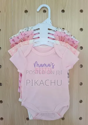 Five Piece Cotton Bodysuits From Newborn Size to 1year