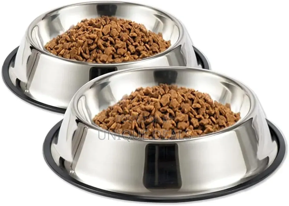 2 Stainless Steel Dog Bowls