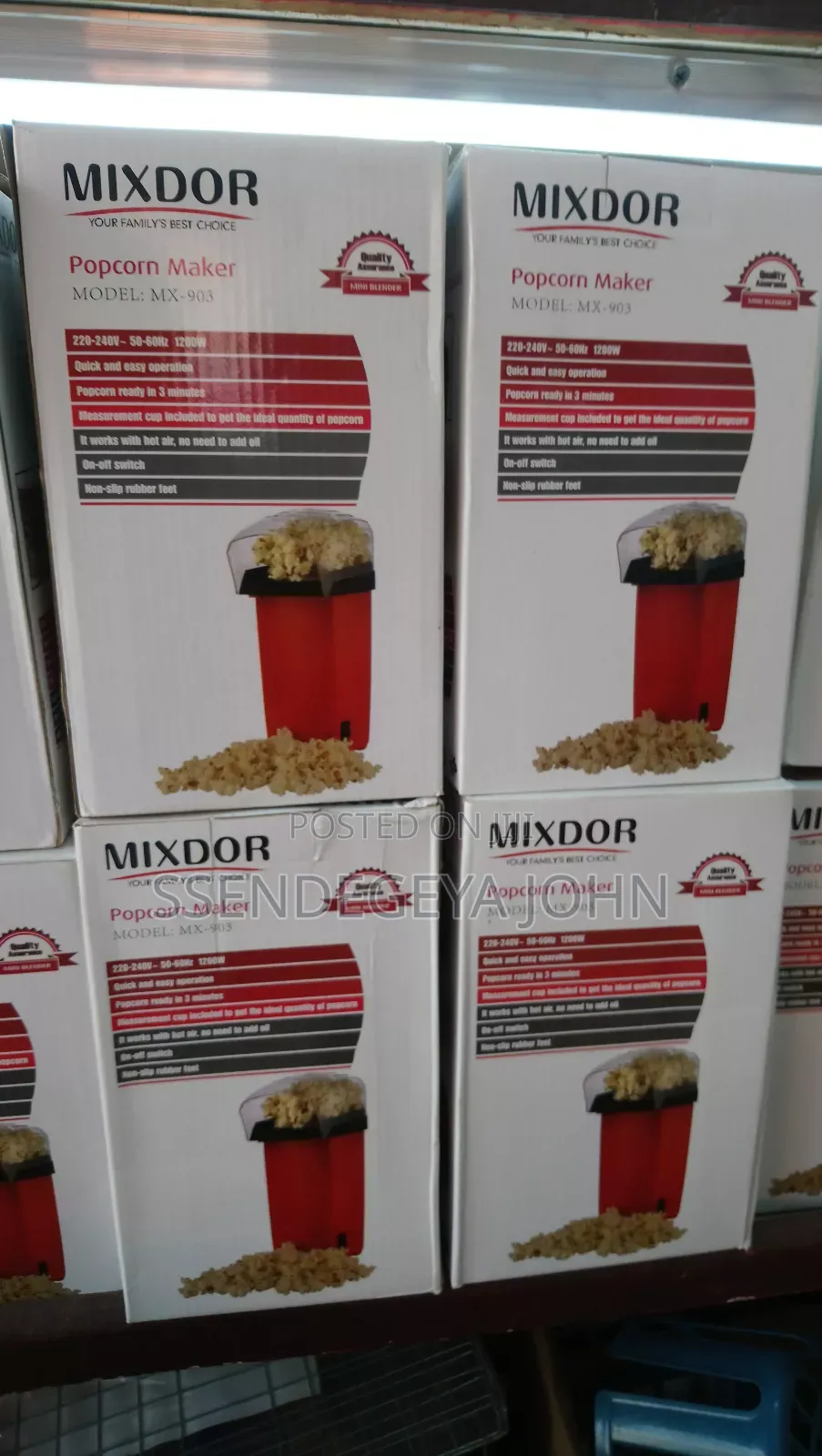 Mixdor Brand Popcorn Maker (Model Mx-903)
