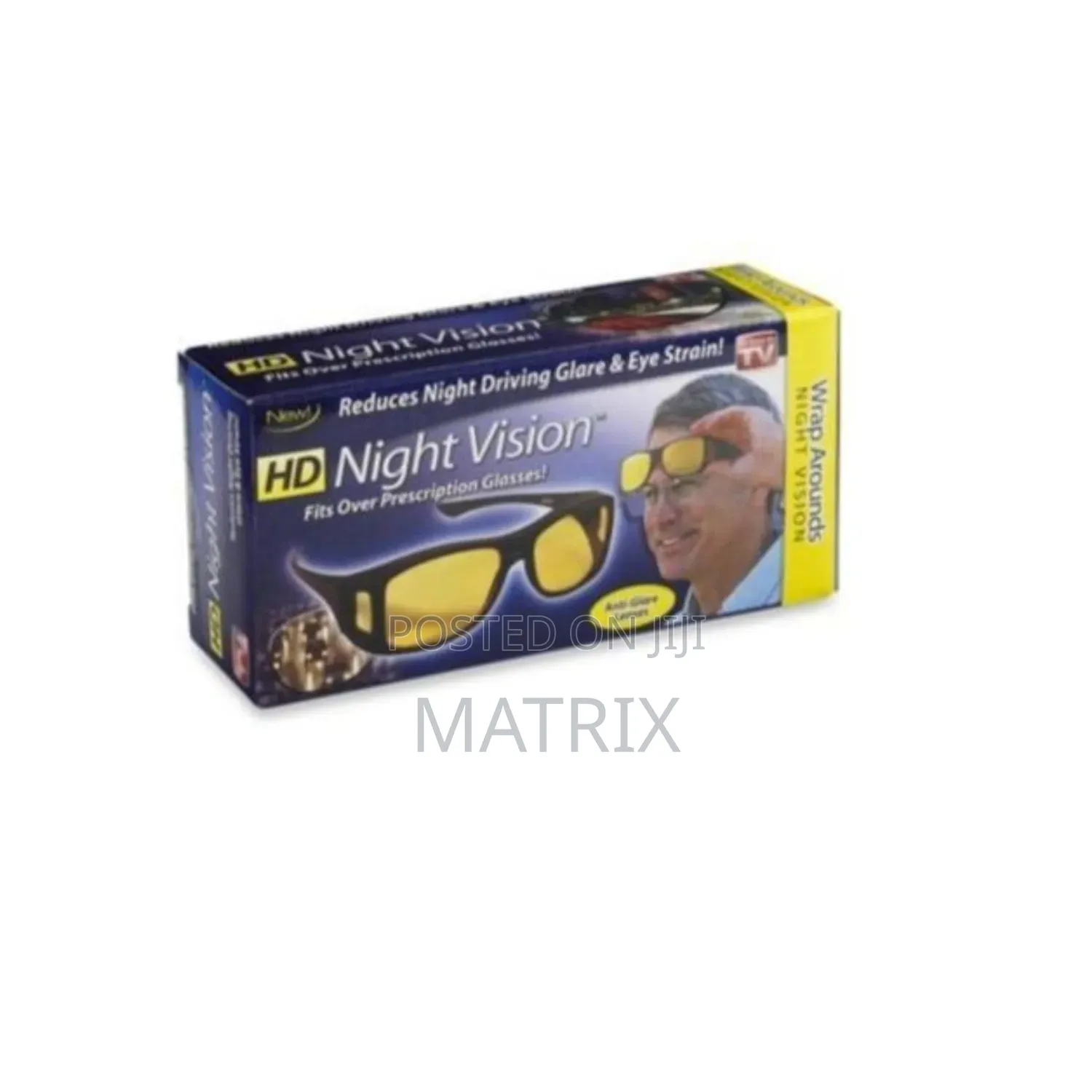 Hd Vision Wrap Arounds Fits Over Prescription Glasses Uv Protection