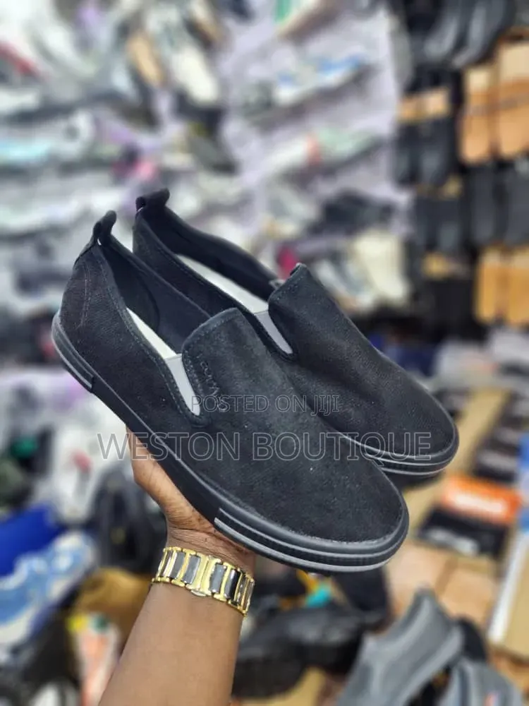 Leopard Print Black Casual Shoes for Men