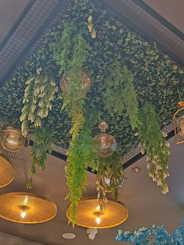 Bar Ceiling Design Flowers 