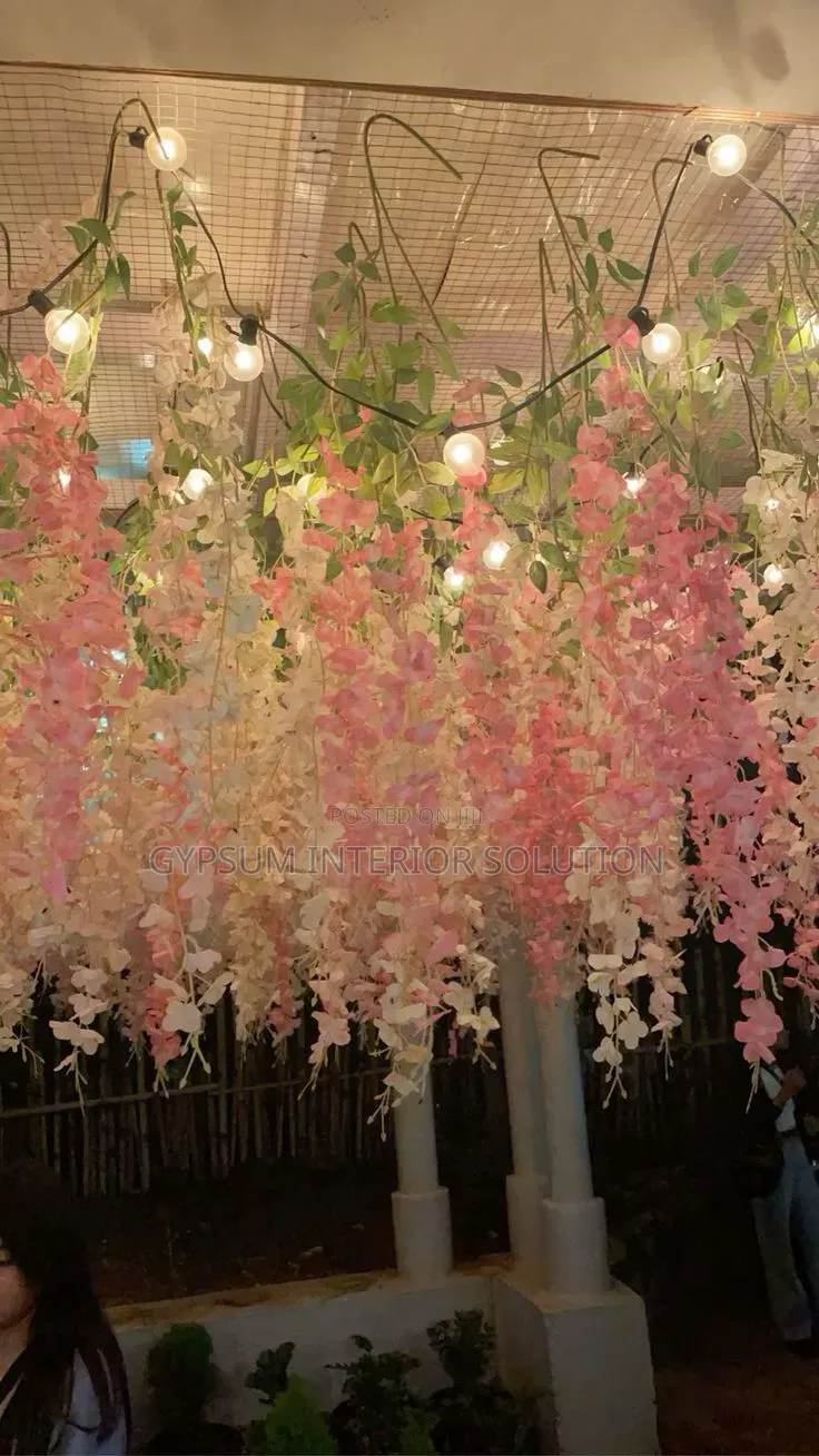 Modern Artificial Flower Ceiling