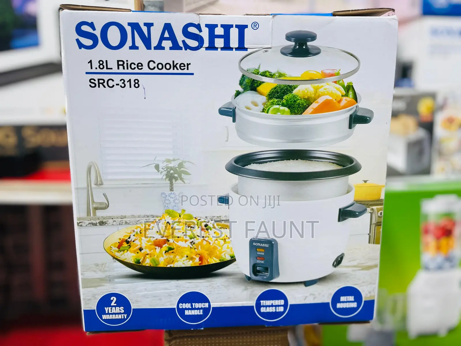 Sonashi Rice Cooker 1.8 Liters