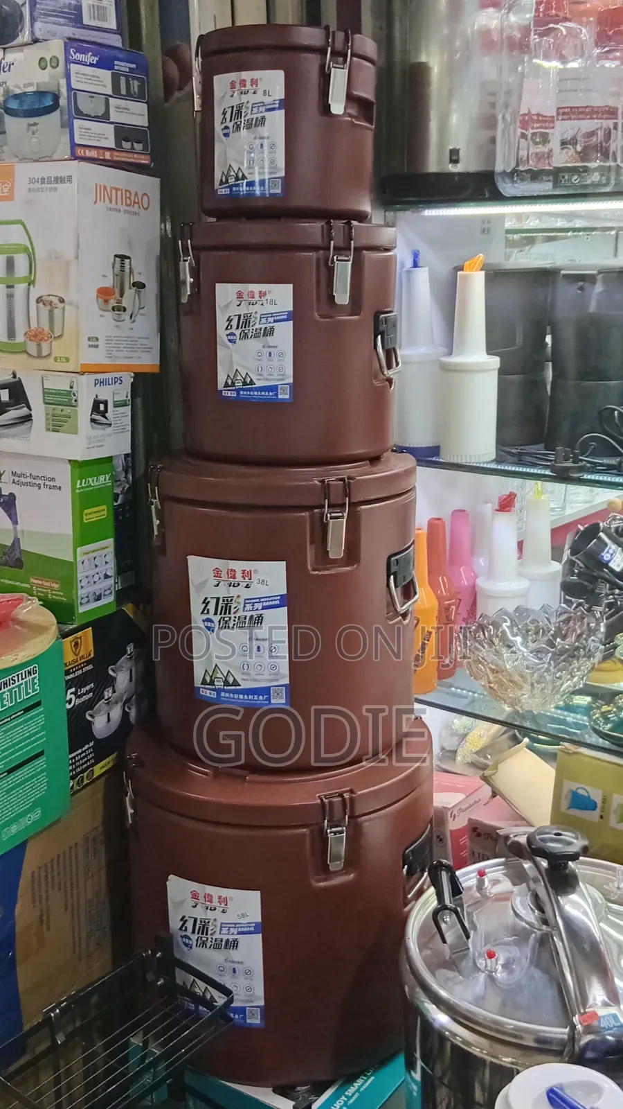 4pcs Industrial Insulated Food Containers, Food Warmers or Hotpots,